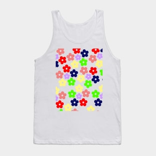 Bib flower -  Flower Pattern Tank Top